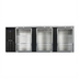 Thumbnail image #1 for Continental Refrigerator BB90SNGD 90 Inch Shallow Depth 3-Glass Door Back Bar Cooler