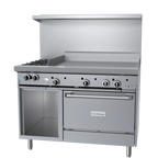 Thumbnail image #1 for Garland US Range U Series Ranges U48-2G36CS 48-Inch Stainless Steel Gas Range with 2 Open Burners, 36-Inch Griddle, Convection Oven & Storage Base