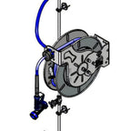Thumbnail image #1 for T&S Brass B-7142-U02XS1C Open Stainless Steel Retractable Hose Reel Assembly, Wall-Mounted, 50' Hose
