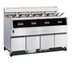 Thumbnail image #1 for Henny Penny F5 4-Well Electric Open Fryer with Built-In Filtration and 30 lb Vats