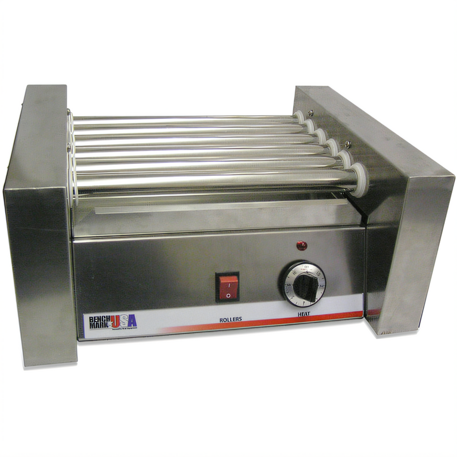 Product image #1 for Benchmark 10-Hot-Dog Countertop Roller Grill, Stainless Steel, 120V