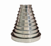 Thumbnail image #1 for American Metalcraft 6 Inch Straight-Sided Solid Aluminum Deep Dish Pizza Pan, 1 1/2 Inch Deep