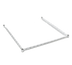 Thumbnail image #1 for Eagle 3-Sided Double Truss Frame, 72 x 30 Inches, Chrome-Plated