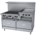 Thumbnail image #1 for Garland G Starfire Pro 60-Inch Commercial Gas Range with 6 Open Burners, 24-Inch Raised Griddle/Broiler and 2 Standard Ovens