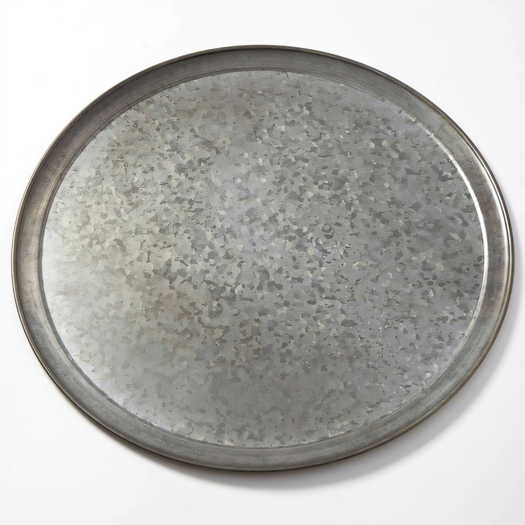 Product image #1 for American Metalcraft GTP18 18-Inch Round Onyx Galvanized Serving Tray/Pan