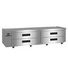 Thumbnail image #1 for Hoshizaki Steelheart 98-Inch Wide Two-Section Refrigerated Equipment Stand with 4 Drawers