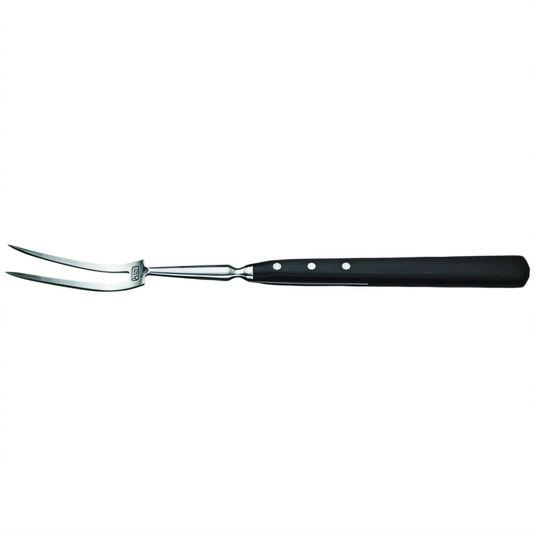 Product image #1 for Winco Acero 18-Inch Curved Forged Carving Fork with 5-Inch Prongs and Black POM Handle