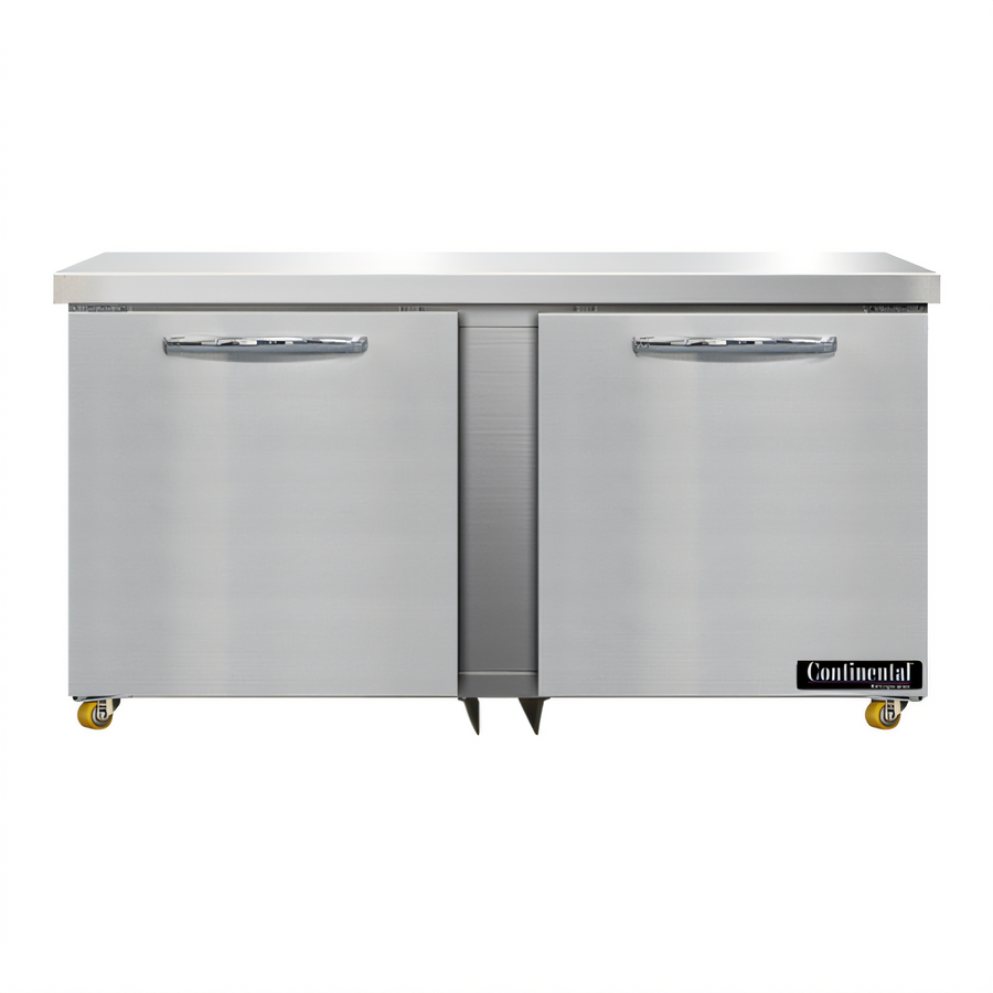 Product image #1 for Continental Refrigerator SWF60N-U 60" Two-Section Undercounter Freezer with Solid Doors