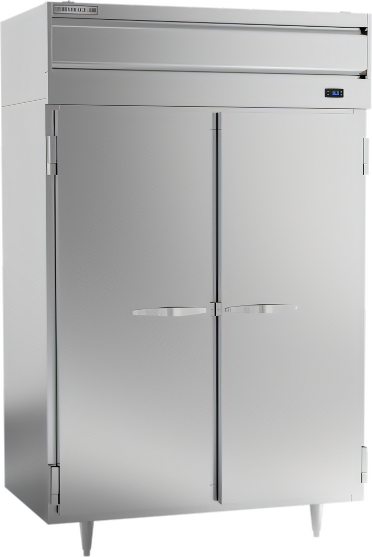 Product image #1 for Beverage Air P-Series Two-Section Reach-In Refrigerator, 44.57 Cu. Ft., Top-Mounted Self-Contained, Solid Doors