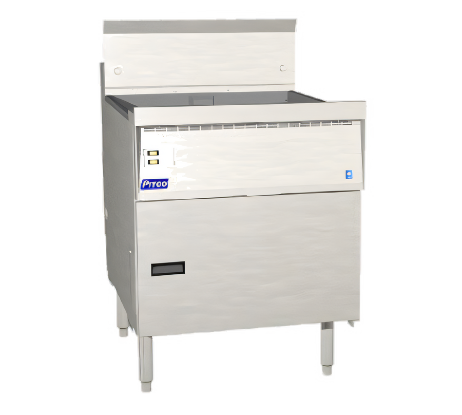 Product image #1 for Pitco FBG24 Flat Bottom Gas Floor Fryer, 24 x 24 In Frying Area, 57-87 lb Oil Capacity