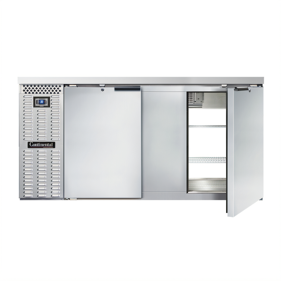 Product image #1 for Continental Refrigerator BB69SNSSPT 69" Shallow Depth Pass-Thru Back Bar Cooler