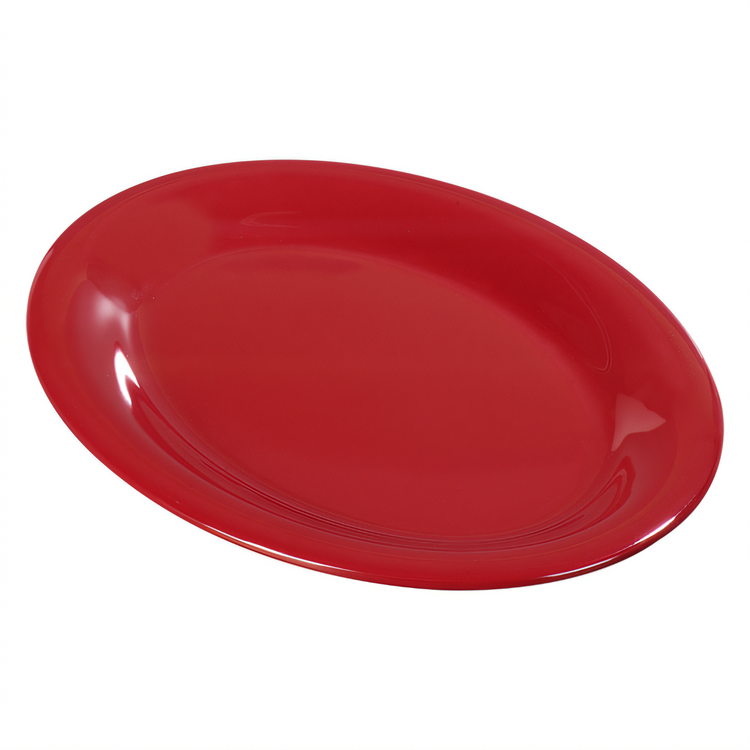 Product image #2 for Sierrus™ 12 x 9 Inch Oval Red Melamine Platter