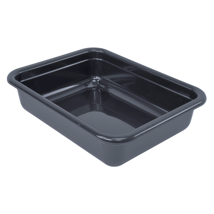 Product image #1 for Quantum FSB-22175 17" x 22" x 5" Polypropylene Bussing Tub — Brown (Flat Bottom, NSF, Made in USA)