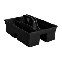 Rubbermaid Commercial Executive Black Plastic Carry Caddy