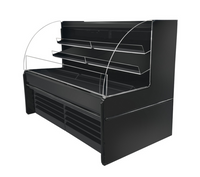 Howard-McCray 40E Series Endless-Design Dairy Curved End Open-Air Merchandiser, 39-Inch Wide x 53-Inch High, Self-Contained Refrigeration, Black, 2 Shelves
