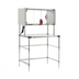 Thumbnail image #1 for Metro Super Erecta Hot 36-Inch Stainless Steel Heated Work Table with Enclosed Heated Shelf and 3-Sided Open Base