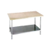 Thumbnail image #1 for Advance Tabco H2G-248 8-Foot Maple Top Work Table with Galvanized Base and Adjustable Undershelf