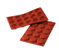 Silikomart Siloconflex Red 15-Cavity Silicone Flan Mold