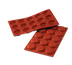 Thumbnail image #1 for Silikomart Siloconflex Red 15-Cavity Silicone Flan Mold