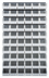 Thumbnail image #1 for Wall-Mounted Louvered Panel Starter Unit with 60 Clear Bins, 36 x 11 x 61 Inches