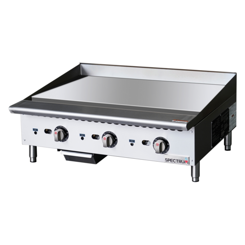 Product image #1 for Winco Spectrum 36-Inch Countertop Natural Gas Thermostatic Commercial Griddle