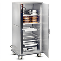 FWE Mobile Full-Height Insulated Bulk Food-Banquet Holding Cabinet, 64-80 Covered Plate Capacity, Electric Humi-Temp Heat, Single Door