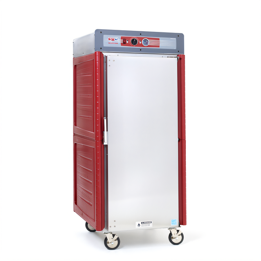 Product image #1 for Metro C5 4 Series Insulation Armour Plus Full Height Mobile Heated Holding Cabinet with Solid Door and Universal Wire Slides
