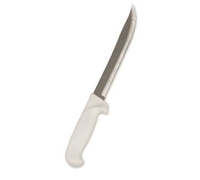 Crestware 9-Inch Utility Knife with High-Carbon German Steel Blade and White Polypropylene Handle