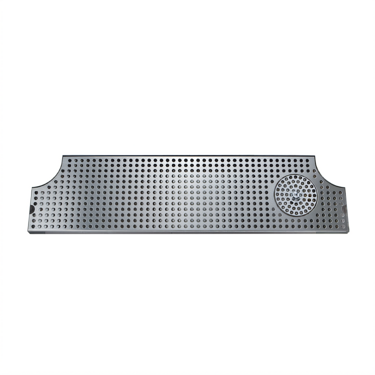 Product image #1 for 46-Inch Surface Mount Stainless Steel Drip Tray Trough with Integral Glass Rinser