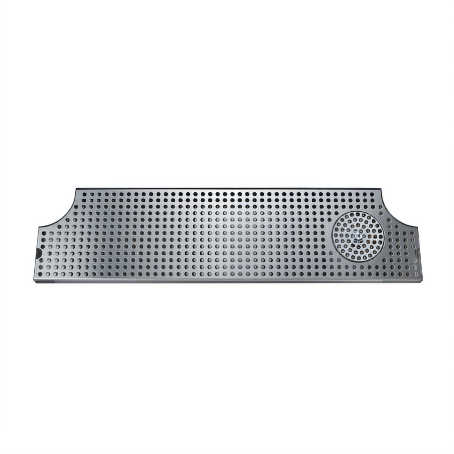 Product image #1 for 46-Inch Surface Mount Stainless Steel Drip Tray Trough with Integral Glass Rinser