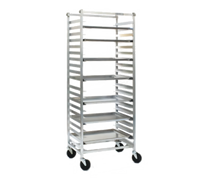 Panco Mobile Full-Height Stainless Steel Utility Rack with 11 Slides for 18 x 26 Inch Trays, Open Sides, Side Loading