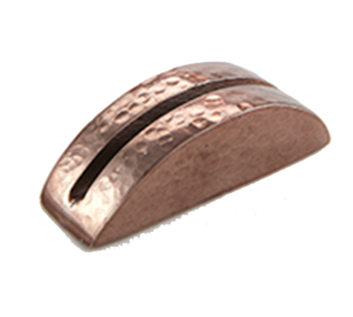 Product image #1 for American Metalcraft Half Moon Copper Hammered Menu Card Holder