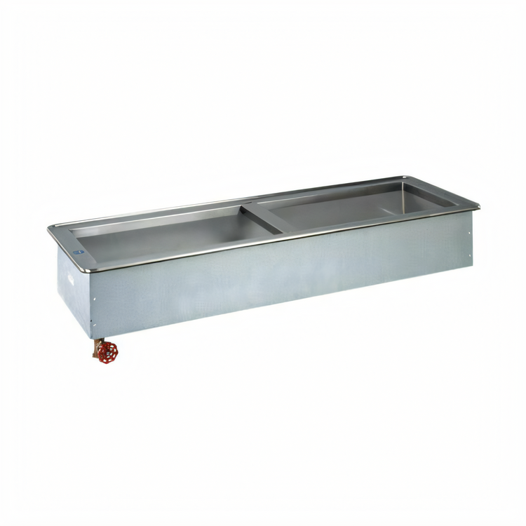 Product image #1 for Atlas Metal WICL-3 Slim-Line Iced Cold Drop-In Pan, 3-Pan, Standard Depth