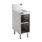 Thumbnail image #1 for Perlick Corporation Top Shelf TS12SC 12-Inch Wide Freestanding Underbar Storage Cabinet with Pitched Drainboard Top, Stainless Steel