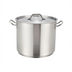 Thumbnail image #1 for Winco Premium 80 Qt Round Induction Ready 18/8 Stainless Steel Stock Pot with Cover