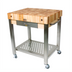 Thumbnail image #1 for John Boos Cucina Technica End Grain Maple Butcher Block Work Cart with Drawer and Casters