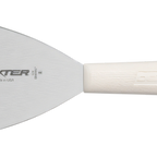 Thumbnail image #1 for Dexter Russell Sani-Safe 19833 Stiff Stainless Steel Griddle Scraper, 4-Inch Blade, White Polypropylene Handle Case of 12