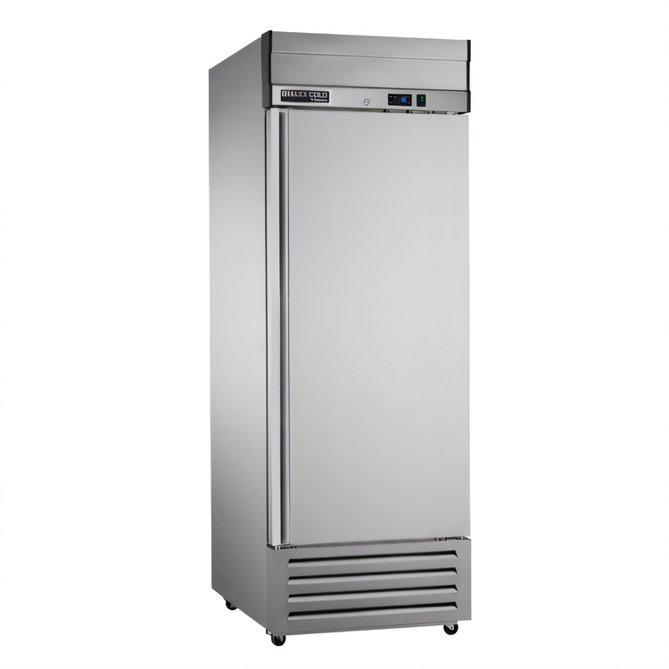 Product image #1 for Maxx Cold V-Series 27-Inch Wide 1-Section Reach-In Freezer, 19 Cu. Ft., Solid Hinged Door, Bottom-Mount Self-Contained Refrigeration