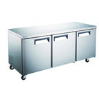 Thumbnail image #1 for Grista 3-Section Undercounter Refrigerator with Stainless Steel Worktop, 16.9 Cu. Ft., Rear-Mount Self-Contained Refrigeration