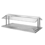 Thumbnail image #1 for Randell Custom & Serving RAN DBS30 Double-Sided Buffet Shield, 30"W, Stainless Steel Top, Acrylic Insert