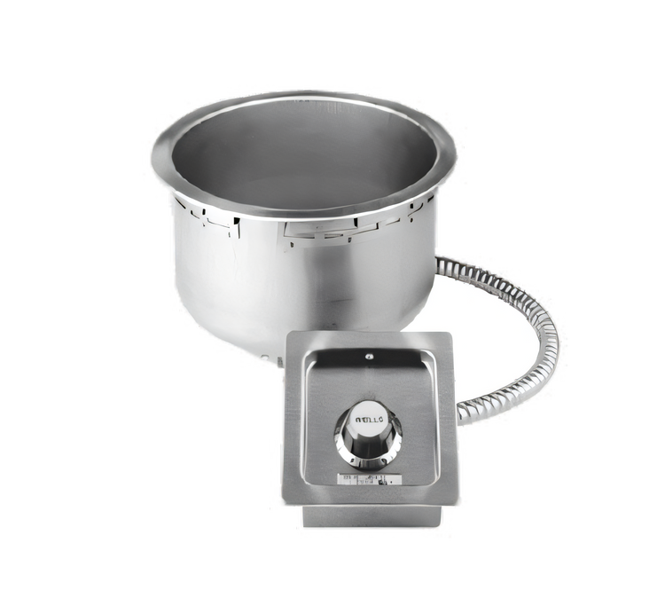 Product image #1 for Wells SS-10TU Top-Mount Round Drop-In Food Warmer for 11 Quart Inserts, Thermostatic, Non-Insulated, 208/240V