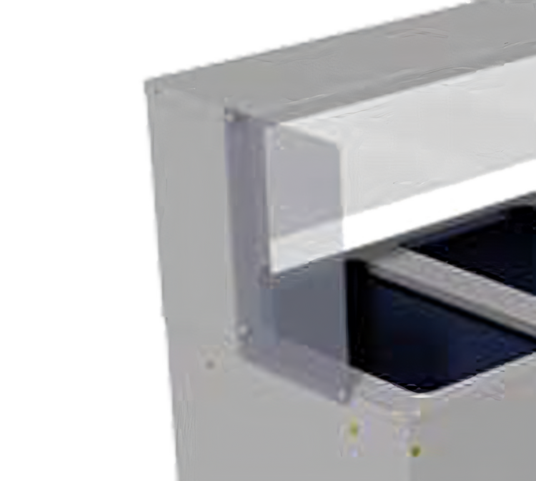 Product image #1 for Advance Tabco Acrylic Side Panel Set for TSS Series Serving Shelf - Two Ends