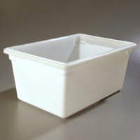 StorPlus 16.6-Gallon White Polyethylene Stackable Food Storage Box, 18 x 26 x 12 Inches