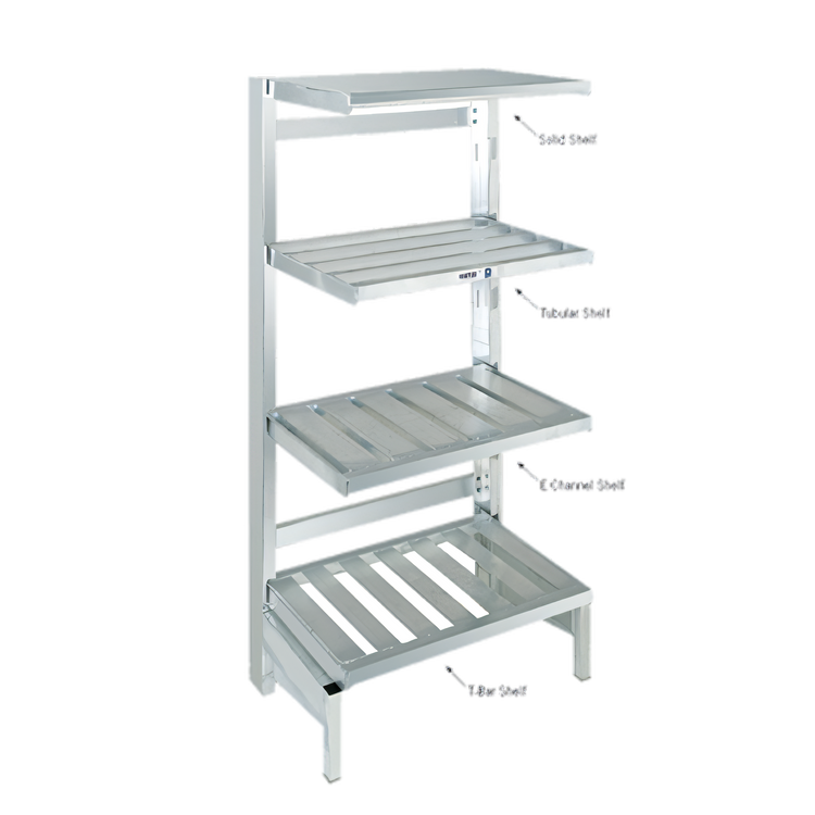 Product image #1 for Channel BC2036 Aluminum T-Bar Cantilever Shelving