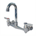 Thumbnail image #1 for Advance Tabco Heavy-Duty Lead-Free Splash-Mount Gooseneck Faucet, 8-Inch Centers, 3-1/2-Inch Spout