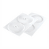 Thumbnail image #1 for Silikomart Plisse Silicone Chocolate & Candy Mold, 5.5-Inch Diameter, 2-Section