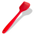 Thumbnail image #1 for Crestware Heat-Resistant Silicone Jar Spatula, 9-11 Inch, Red Handle