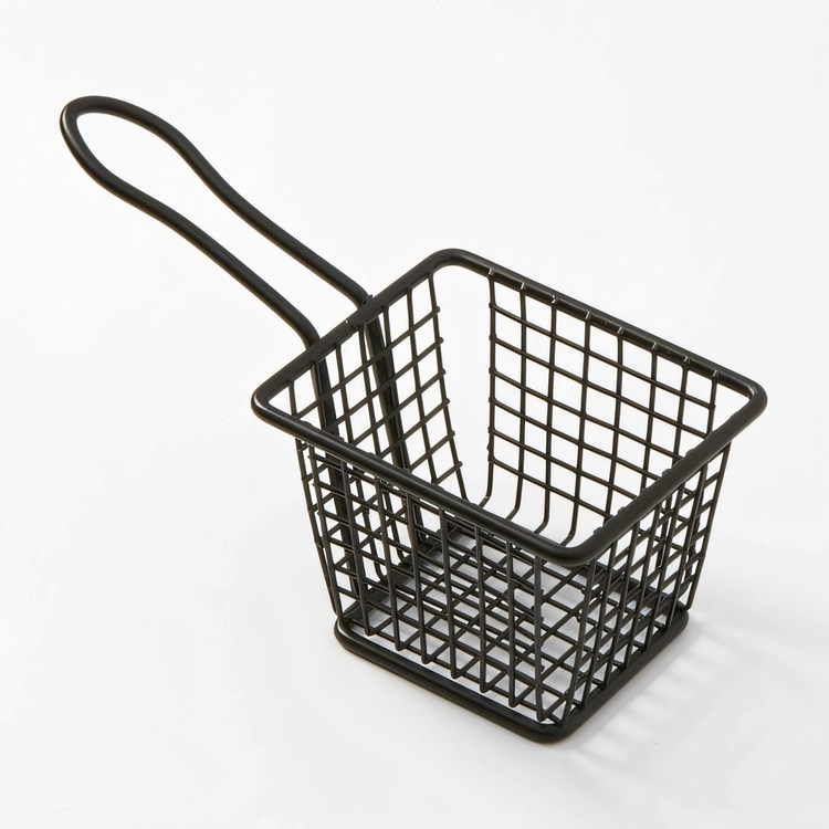 Product image #1 for American Metalcraft Mini Rectangular Stainless Steel Fry Basket with 4-Inch Handle