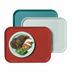 Thumbnail image #1 for Cambro Camlite 15 x 20-1/4-Inch Rectangular Fiberglass Cafeteria Tray, Steel White