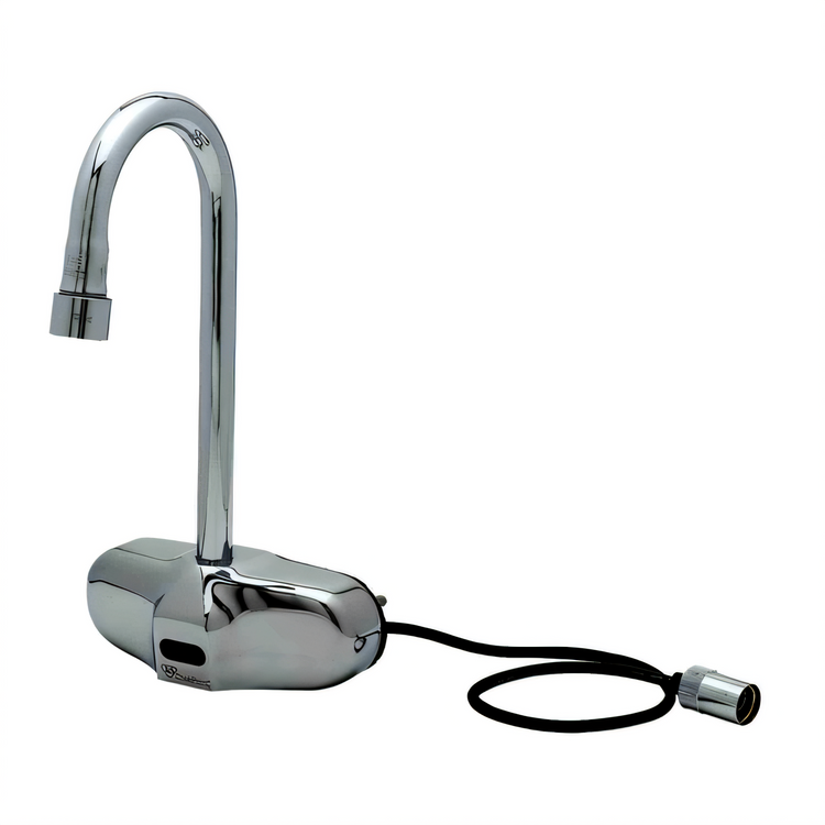 Product image #1 for ChekPoint Electronic Touchless Wall Mount Faucet with 4-Inch Centers and 4-1/8-Inch Rigid Gooseneck